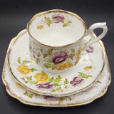 Royal Albert - Purple and Yellow Flowers, 8488 - Trio
