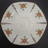 Royal Albert - Red Flower, Black Diamonds - Saucer