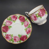 Royal Albert - Old English Rose 4571 - Trio: Hampton Cup, Square Side Plate