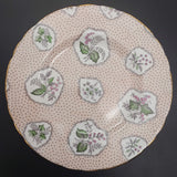 Tuscan - Framed Flowers and Leaves on Pink - Side Plate