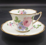 Roslyn - Pink and Blue Flowers - Duo