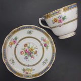 Grosvenor - Floral Sprays, Patterned Bands - Breakfast Duo
