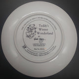 Franklin Mint - Teddy's Winter Wonderland - Display Plate