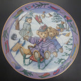 Royal Doulton -Teddy Bear Sledding - Display Plate