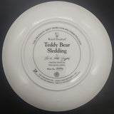 Royal Doulton -Teddy Bear Sledding - Display Plate