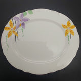 Paragon - Hand-painted Yellow and Purple Flowers - Side Plate