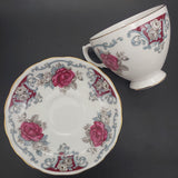 Queen Anne - Maroon, White and Grey Roses, 8338 - Trio