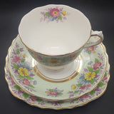 Colclough - Colourful Flowers on Green - Trio