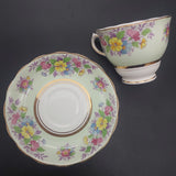 Colclough - Colourful Flowers on Green - Trio