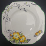 Melba - Yellow Flowers, Fence - Side Plate