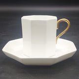Wedgwood - White, Octagonal - Demitasse Duo