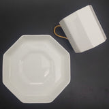 Wedgwood - White, Octagonal - Demitasse Duo