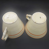 Grindley - Orange and Platinum Stripes - 20-piece Tea Set