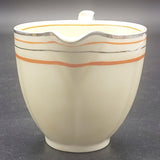 Grindley - Orange and Platinum Stripes - Milk Jug