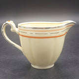 Grindley - Orange and Platinum Stripes - Milk Jug