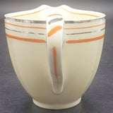 Grindley - Orange and Platinum Stripes - Milk Jug
