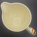 Grindley - Orange and Platinum Stripes - Milk Jug