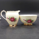 Roslyn - Wheatcroft Roses, No 2 Grand Gala on Cream - 21-piece Tea Set