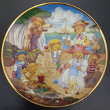 Franklin Mint - Teddy Bear Beach Party - Display Plate