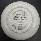Franklin Mint - Teddy Bear Beach Party - Display Plate