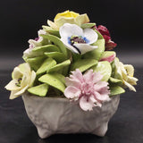 Coalport - Porcelain Flowers in Bowl - Ornament