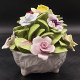 Coalport - Porcelain Flowers in Bowl - Ornament