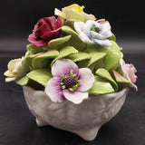 Coalport - Porcelain Flowers in Bowl - Ornament