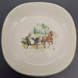 Weatherby Falcon Ware - Lady in Horse-drawn Buggy - Condiment/Trinket Dish