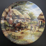 Wedgwood - Country Days Series, No 5 Mending the Thatch - Display Plate