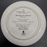 Wedgwood - Country Days Series, No 5 Mending the Thatch - Display Plate