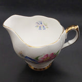 Queen Anne - Blue and Pink Flowers - Milk Jug