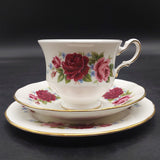Queen Anne - Maroon and Pink Roses, 8637 - Trio