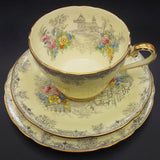 Aynsley - Queen's Garden on Yellow - 20-piece Tea Set