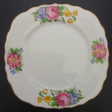 Royal Vale - Blue, Pink and Yellow Flowers - Side Plate