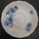Queen Anne - Blue Flowers - Saucer