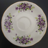 Queen Anne - Small Purple Flowers - Saucer