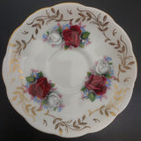 Queen Anne - Duet, Gold Filigree Leaves - Saucer