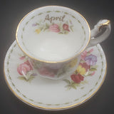 Royal Albert - Flowers of the Month Series: April, Sweet Pea - Miniature Duo