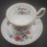 Royal Albert - Flowers of the Month Series: August, Poppy - Miniature Duo