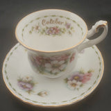 Royal Albert - Flowers of the Month Series: October, Cosmos  - Miniature Duo