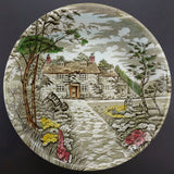 British Anchor - Country Cottage, Hand-coloured - Fruit/Dessert Bowl
