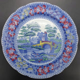 Spode - Spode's Tower, Blue Multi-coloured - Dinner Plate