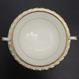 Aynsley - White Swirl, 8359 - Soup Bowl and Saucer