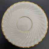 Aynsley - White Swirl, 8359 - Soup Bowl and Saucer