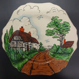 John Maddock & Sons - Hand-painted Thatched Houses - Salad Plate