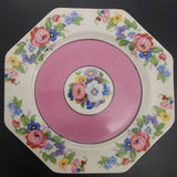 Britannia Pottery - Floral Sprays, Pink Band - Side Plate