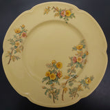 Johnson Brothers - Yellow and Pink Flowers on Goldendawn - Dinner Plate