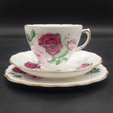 Royal Vale - Pink and Maroon Roses - 21-piece Tea Set