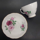 Royal Vale - Pink and Maroon Roses - 21-piece Tea Set