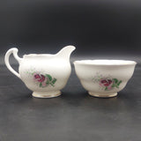Royal Vale - Pink and Maroon Roses - 21-piece Tea Set
